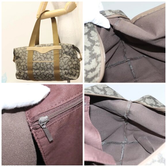 SAINT LAURENT Boston Bag PVC Canvas Gray - Picture 15 of 15